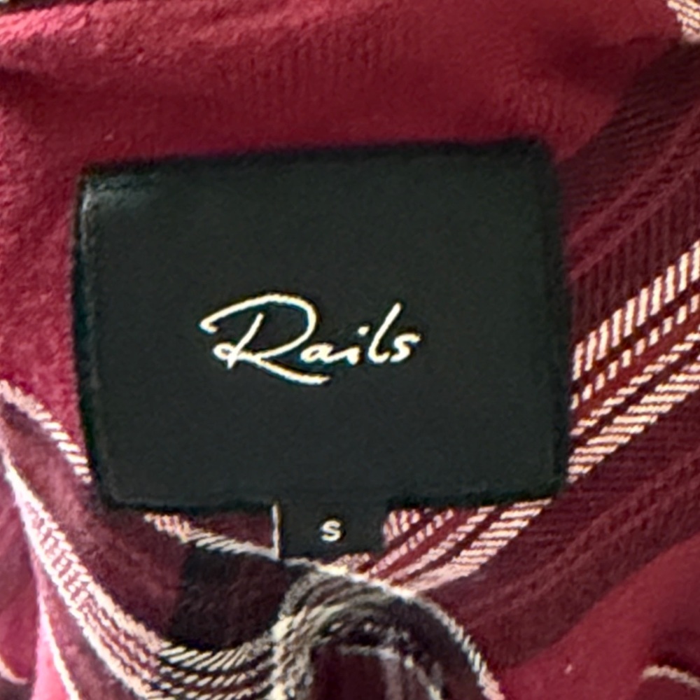 Rails Burgundy Plaid Button-Down Shirt - Picture 3 of 5